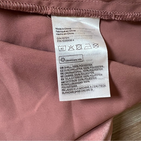 H&M Silky Mauve Oversized Long Sleeve Dress – Size XS NWT - Picture 7 of 9